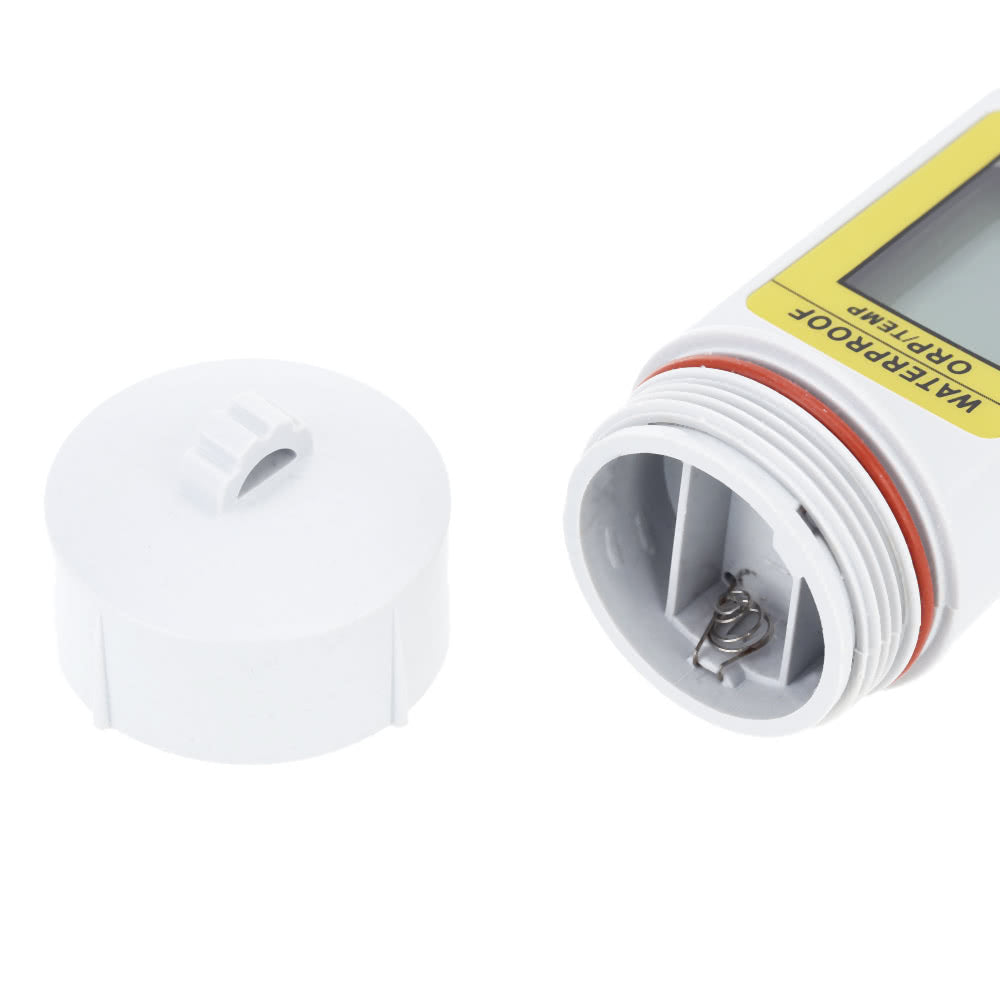 Pen-Type ORP/TEMP Meter Thermometer with Backlit Display Oxidation Reduction Drinking Water Quality Analysis Device - Yellow
