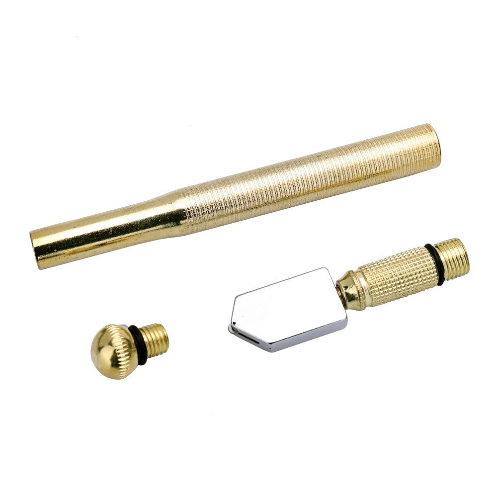 Skid-proof Multi-functional Glass Cutter Diamond Tip Metal Handle Cutting Tool