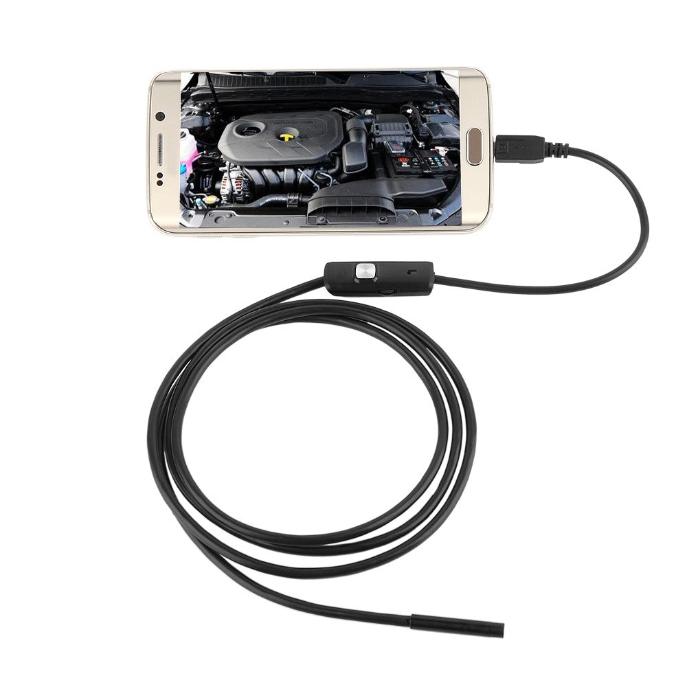 Wireless Waterproof USB Port  8mm Visual Lens Mini Camera Wifi Portable Inspection Cam for Android Phone - 1m