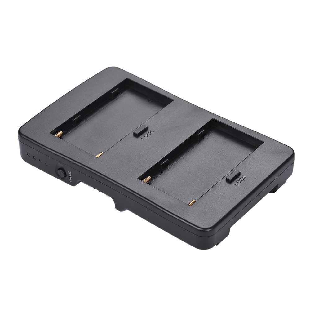 Uniqkart for Canon 5D2 5D3 DSLR Camera LED Light Monitor F2-BP NP-F Battery to V-Mount Battery Converter Adapter