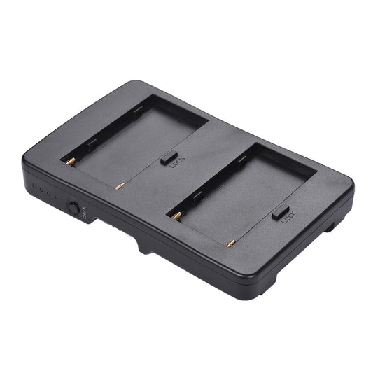 Uniqkart for Canon 5D2 5D3 DSLR Camera LED Light Monitor F2-BP NP-F Battery to V-Mount Battery Converter Adapter