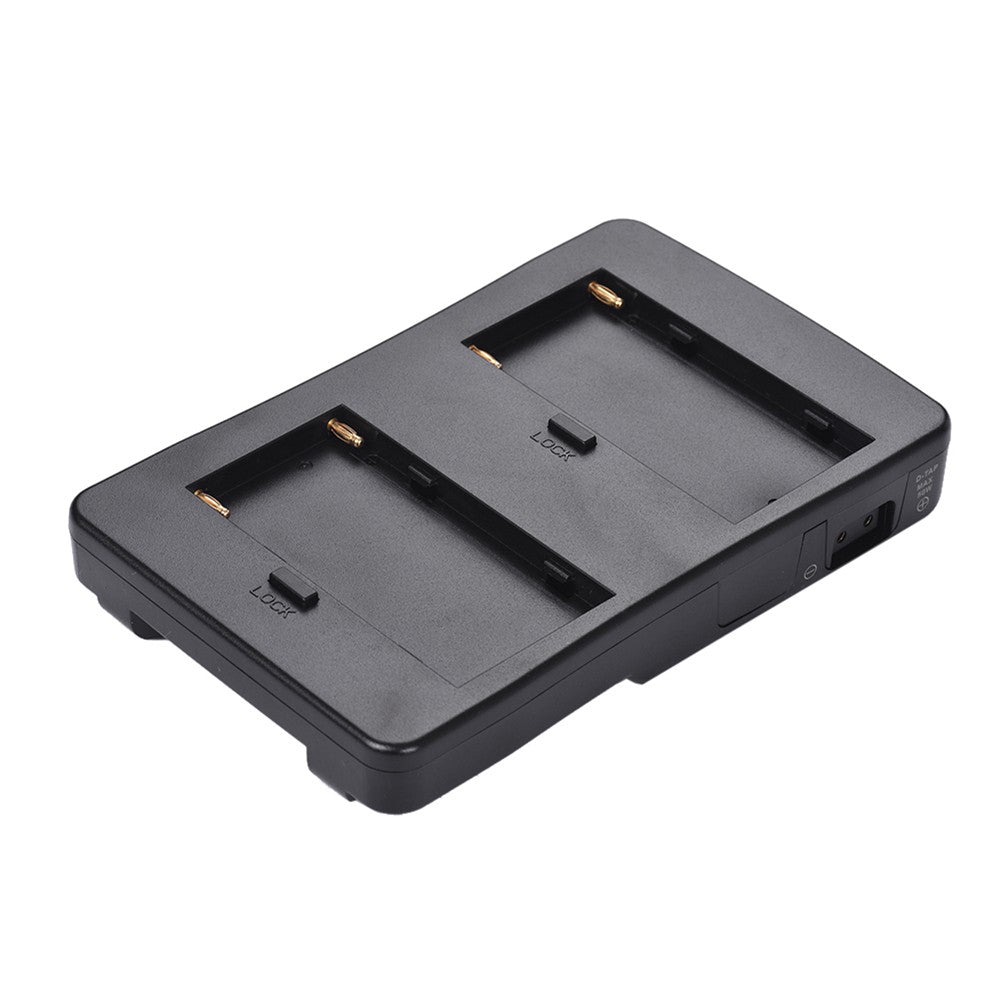 Uniqkart for Canon 5D2 5D3 DSLR Camera LED Light Monitor F2-BP NP-F Battery to V-Mount Battery Converter Adapter