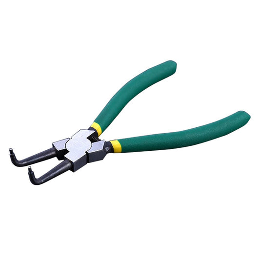 7 inch Circlip Plier Snap Ring Plier Internal External Bent Nose Handle Stick - Curved Tip