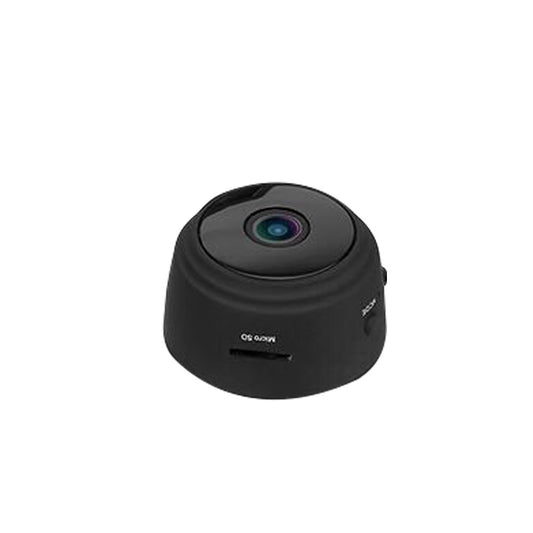 Mini WiFi Camera Portable Metal Case Cameras - Black/US Plug