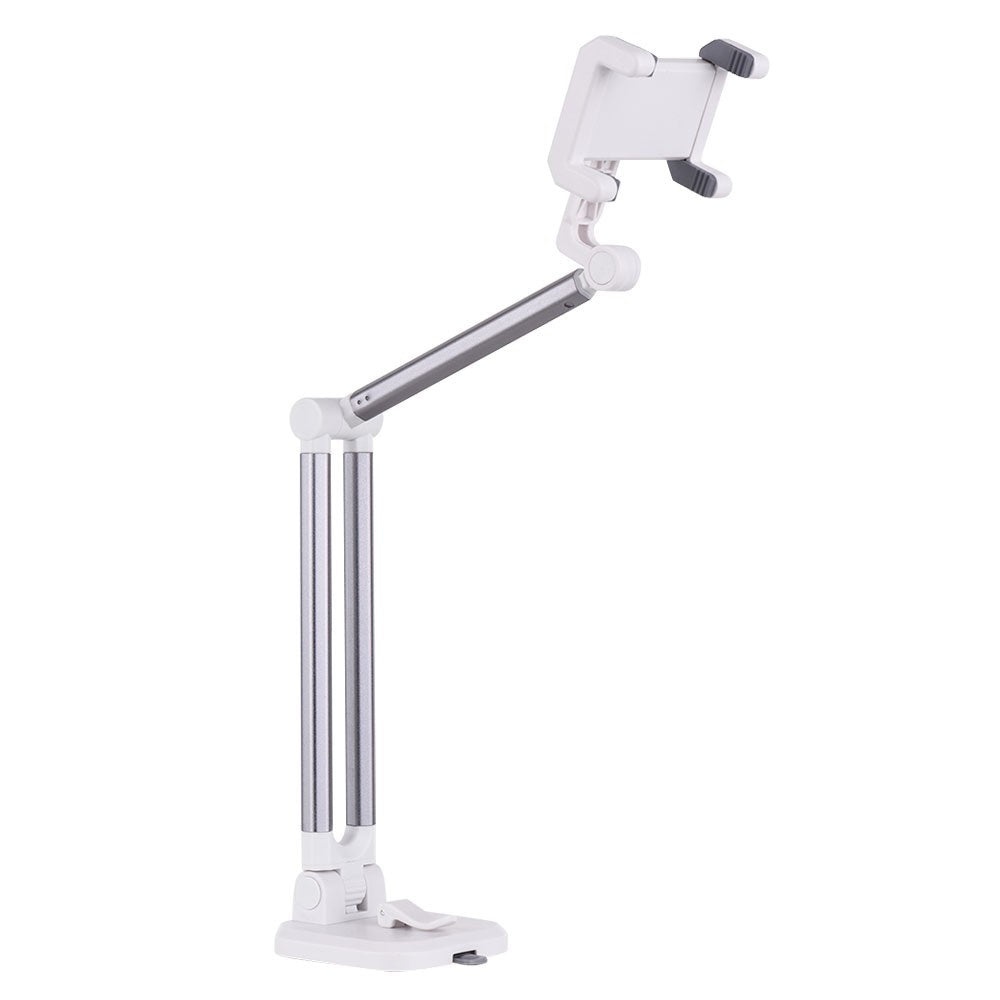 Universal Smartphone Desktop Stand Car Phone Mount Holder - Silver