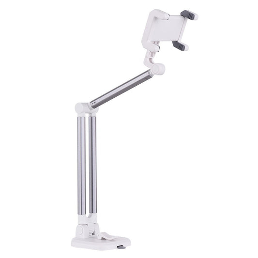 Universal Smartphone Desktop Stand Car Phone Mount Holder - Silver