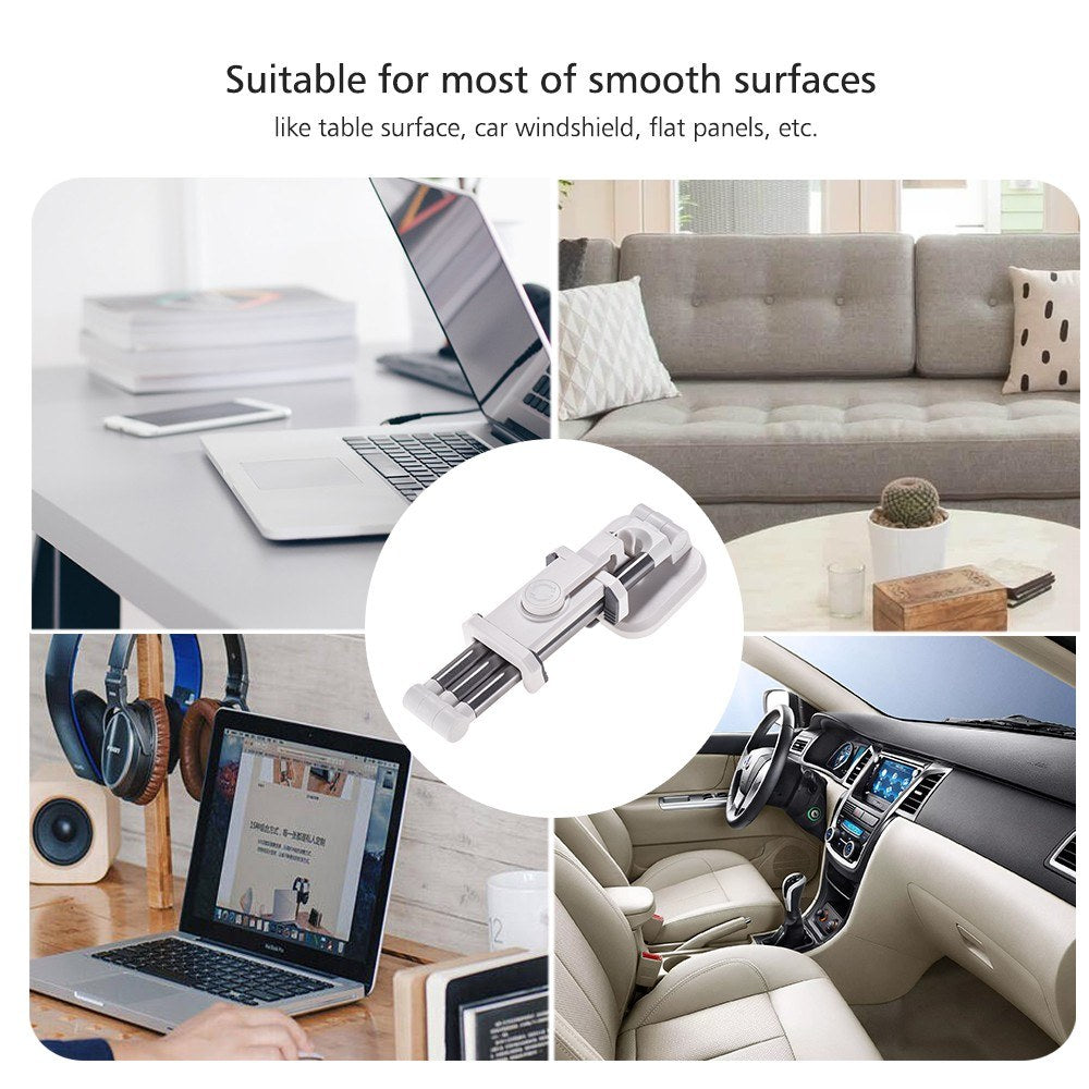 Universal Smartphone Desktop Stand Car Phone Mount Holder - Silver
