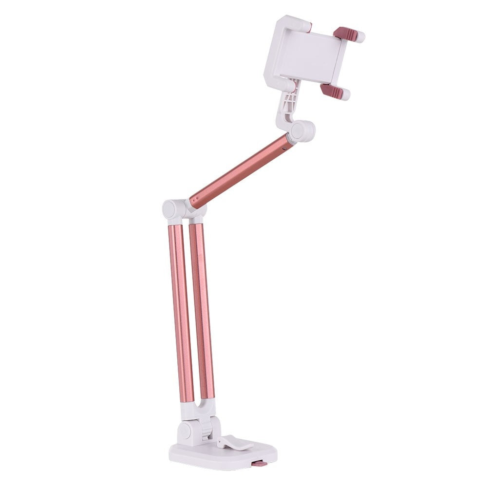 Universal Smartphone Desktop Stand Car Phone Mount Holder - Rose Gold