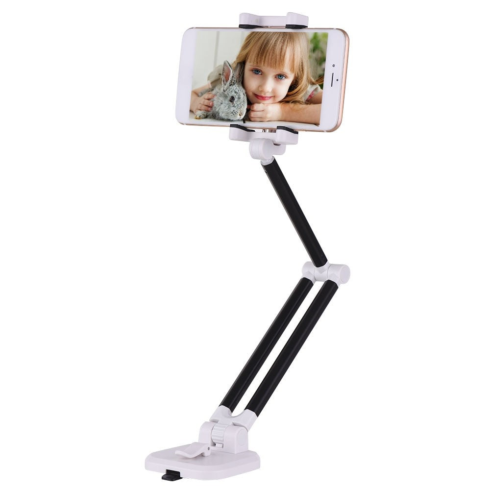 Universal Smartphone Desktop Stand Car Phone Mount Holder - Black