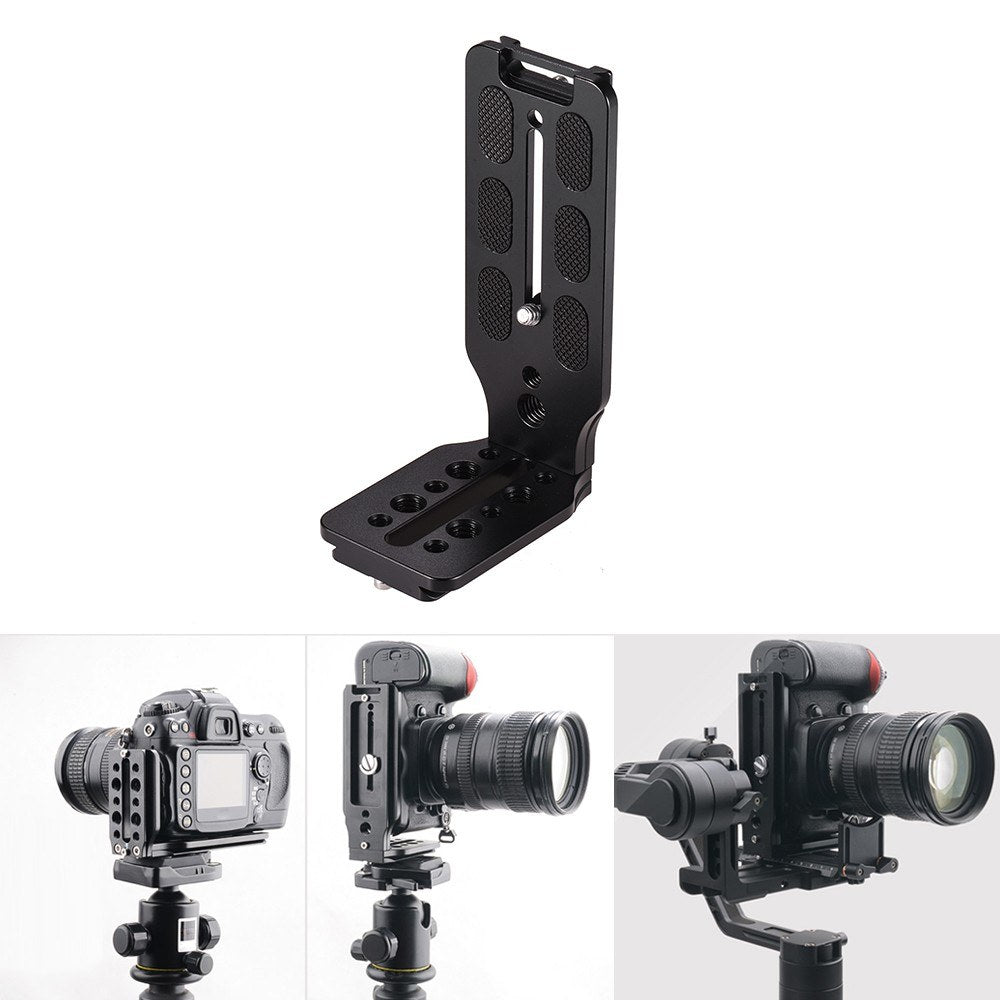 L Shape QR Quick Release Plate - Black