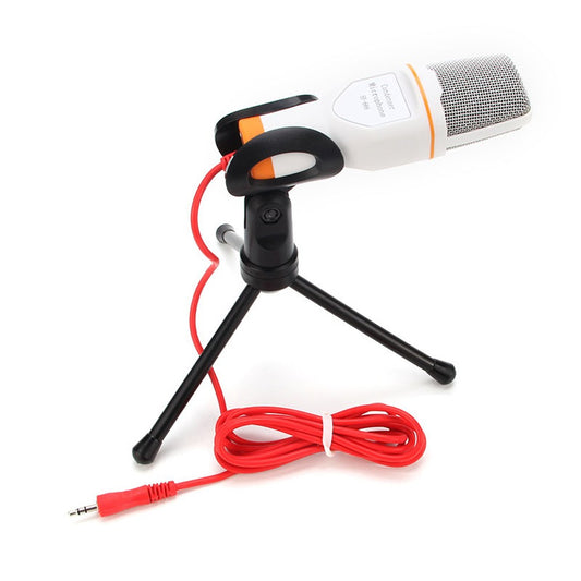 Professional Sound Audio Wired Stereo Condenser Microphone - White