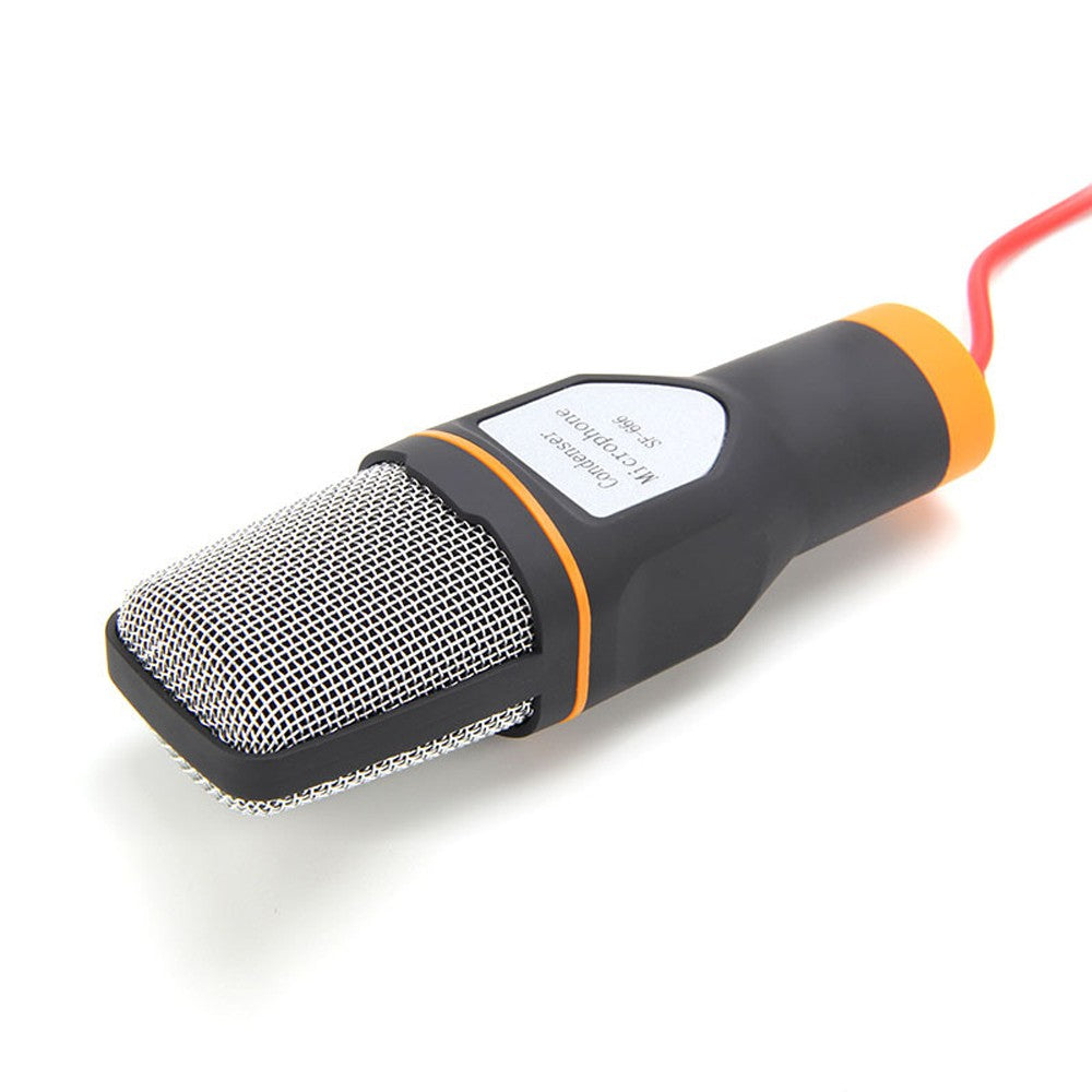Professional Sound Audio Wired Stereo Condenser Microphone - Black