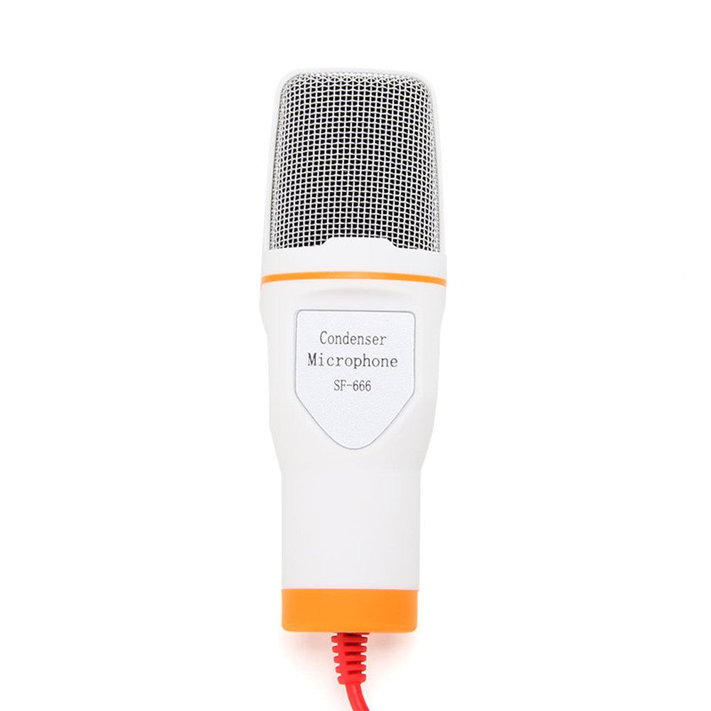 Professional Sound Audio Wired Stereo Condenser Microphone - Gold