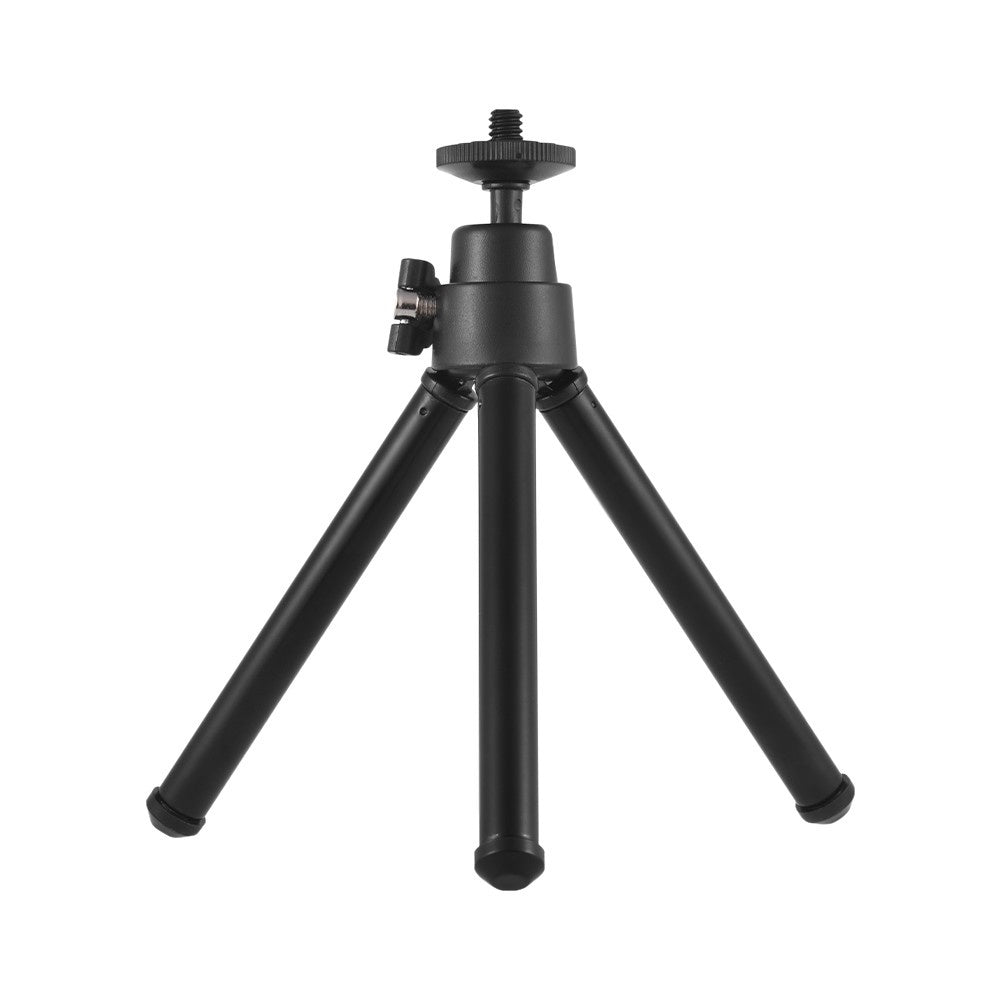 2-Section Extendable Desktop Mini Tripod Stand Holder - Black