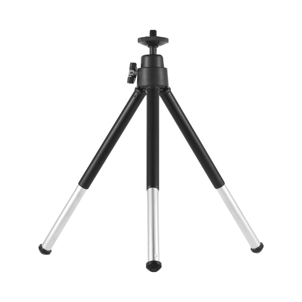 2-Section Extendable Desktop Mini Tripod Stand Holder - Black