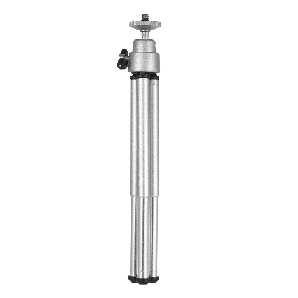 2-Section Extendable Desktop Mini Tripod Stand Holder - Silver