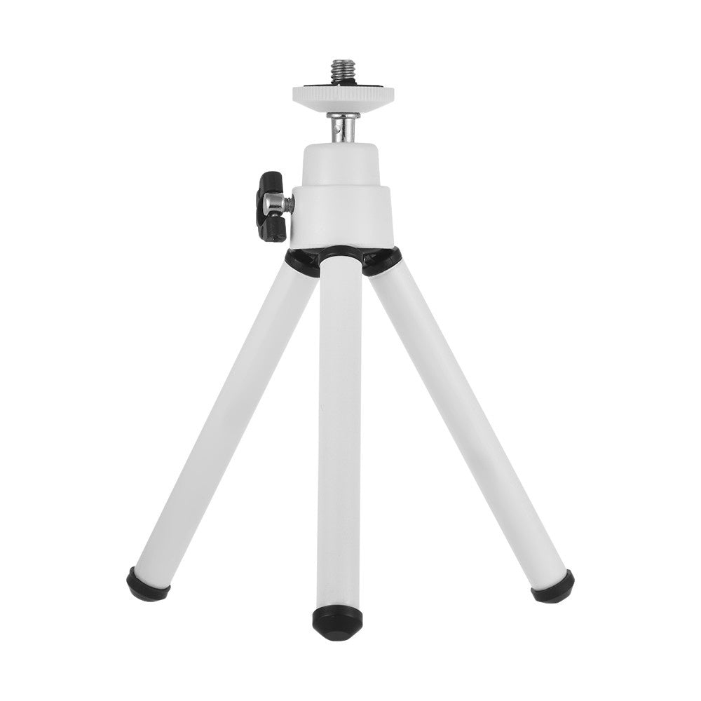 2-Section Extendable Desktop Mini Tripod Stand Holder - White