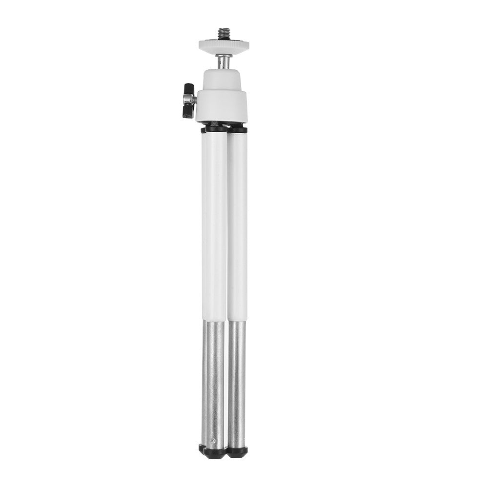 2-Section Extendable Desktop Mini Tripod Stand Holder - White