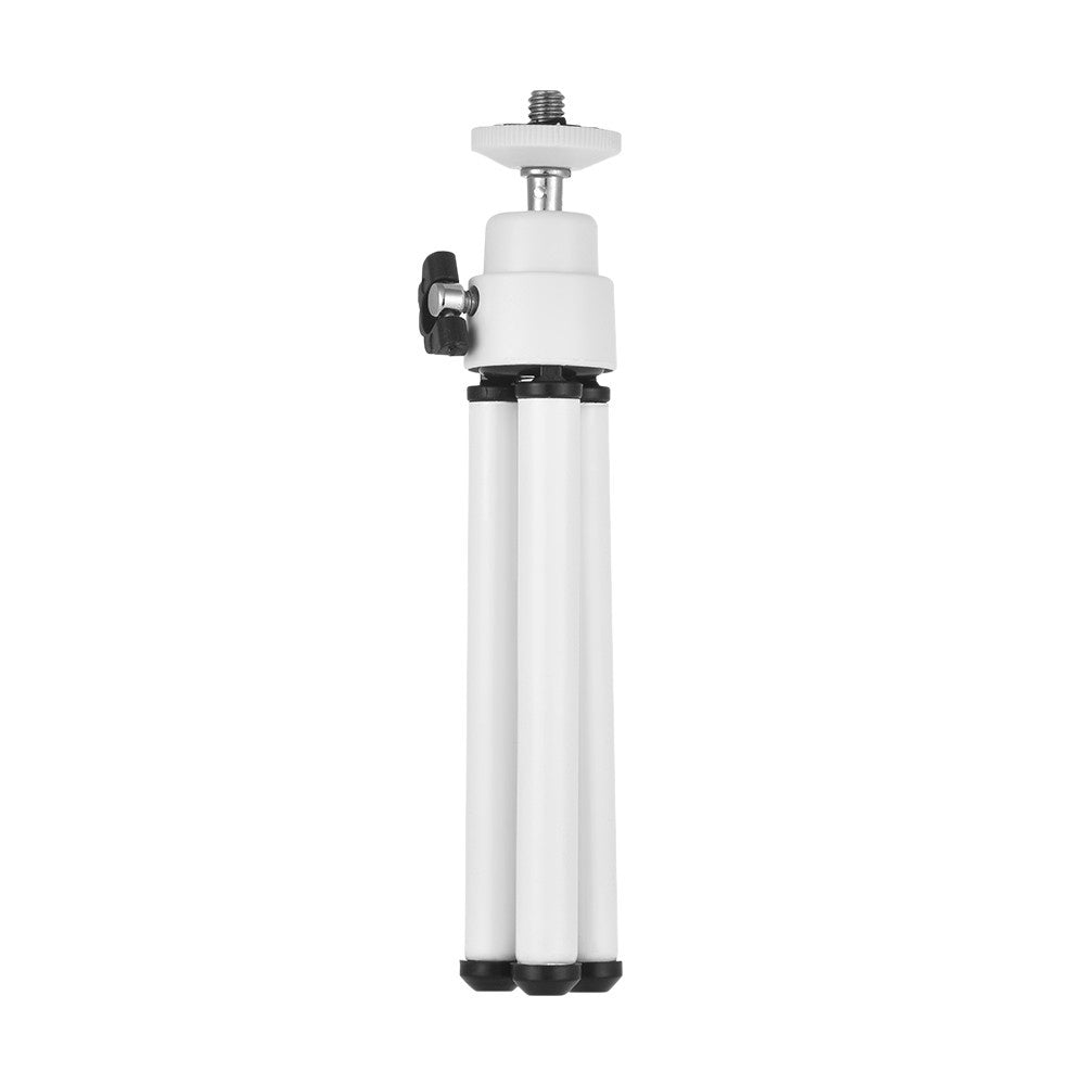 2-Section Extendable Desktop Mini Tripod Stand Holder - White
