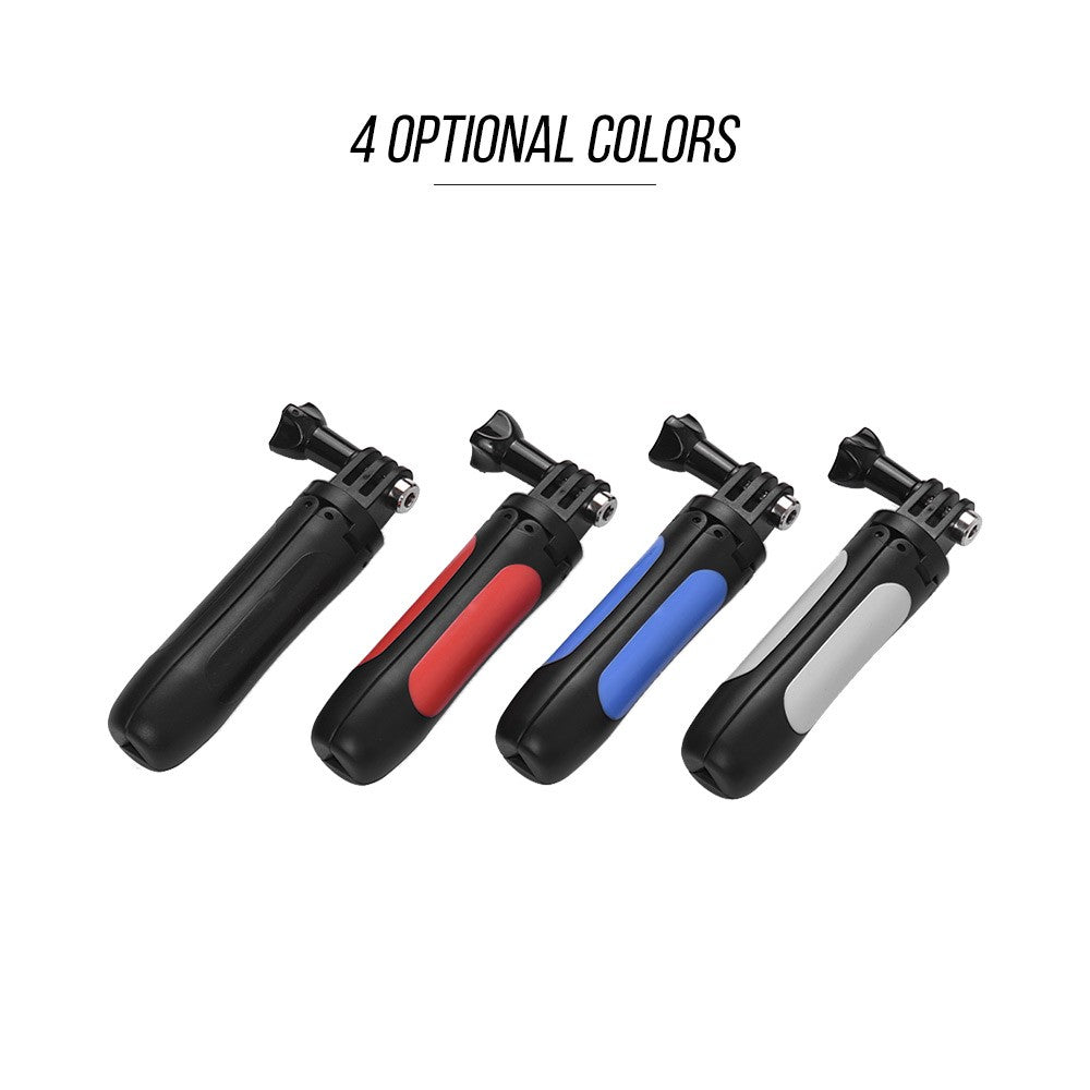Uniqkart for GoPro Hero Sports Action Camera Tripod Stand Hand Grip Mini Extension Selfie Stick - Red