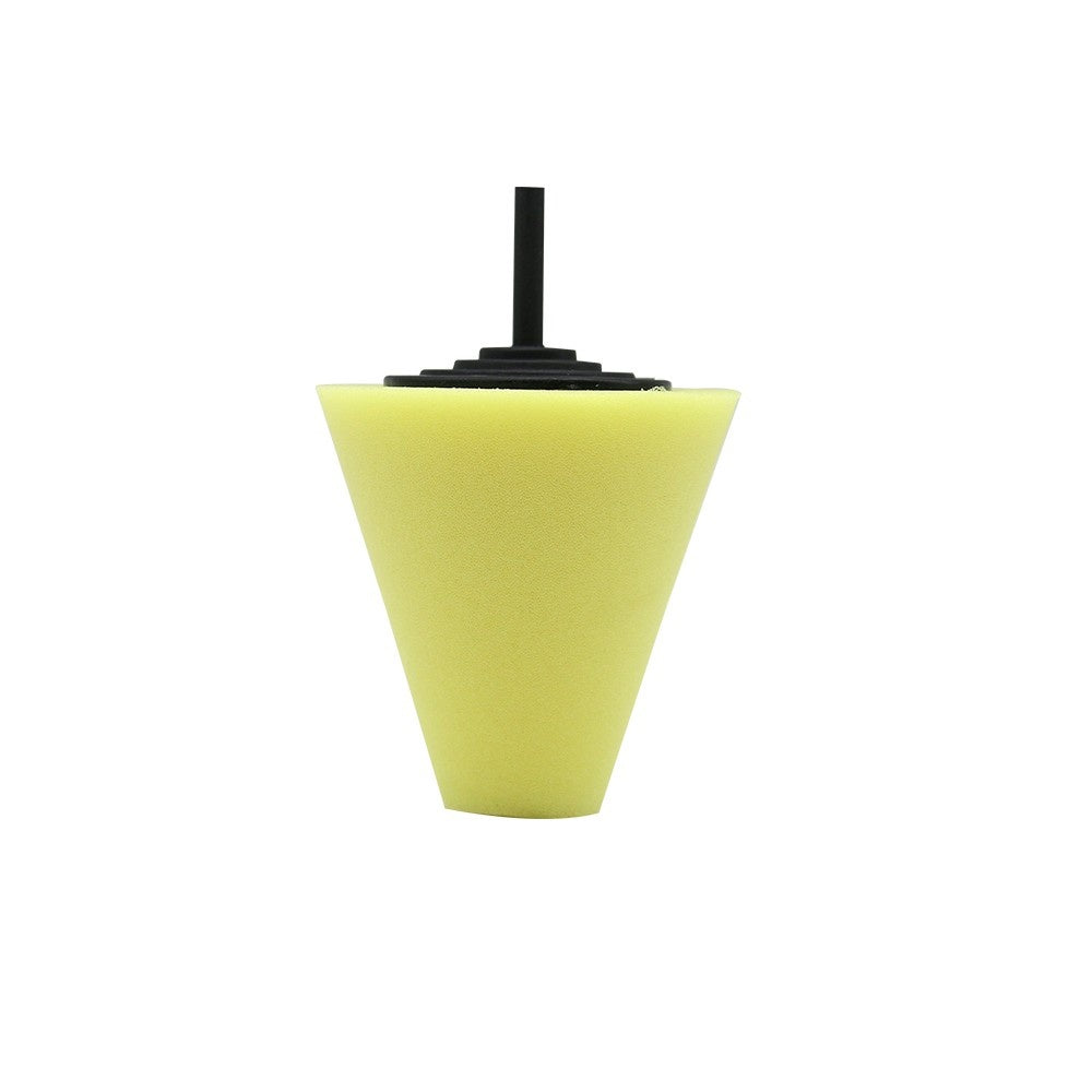 Uniqkart for Car Wheel Hub Tool Car Cleaning Burnishing Foam Shaped Buffing Pads - Yellow