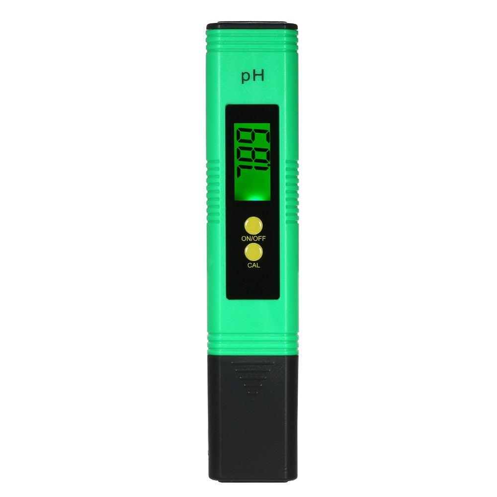 Portable Auto Water Quality Tester Digital LCD pH Meter pH Test Pen - Green