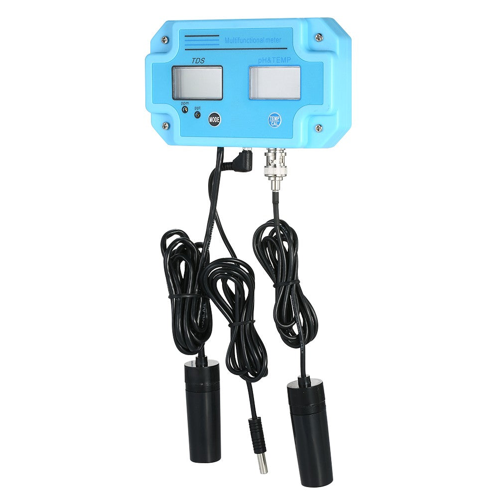3-in-1 pH/TDS/TEMP Meter Water Detector Multi-function Water Quality Monitor Multiparameter Tester - EU Plug