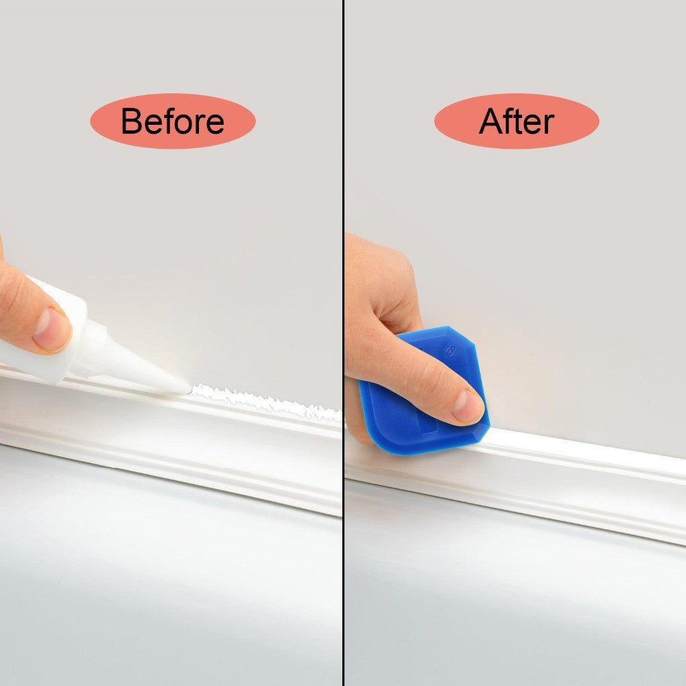 12 Pieces Caulking Tool Kit Silicone Sealant Finishing Tool - Red