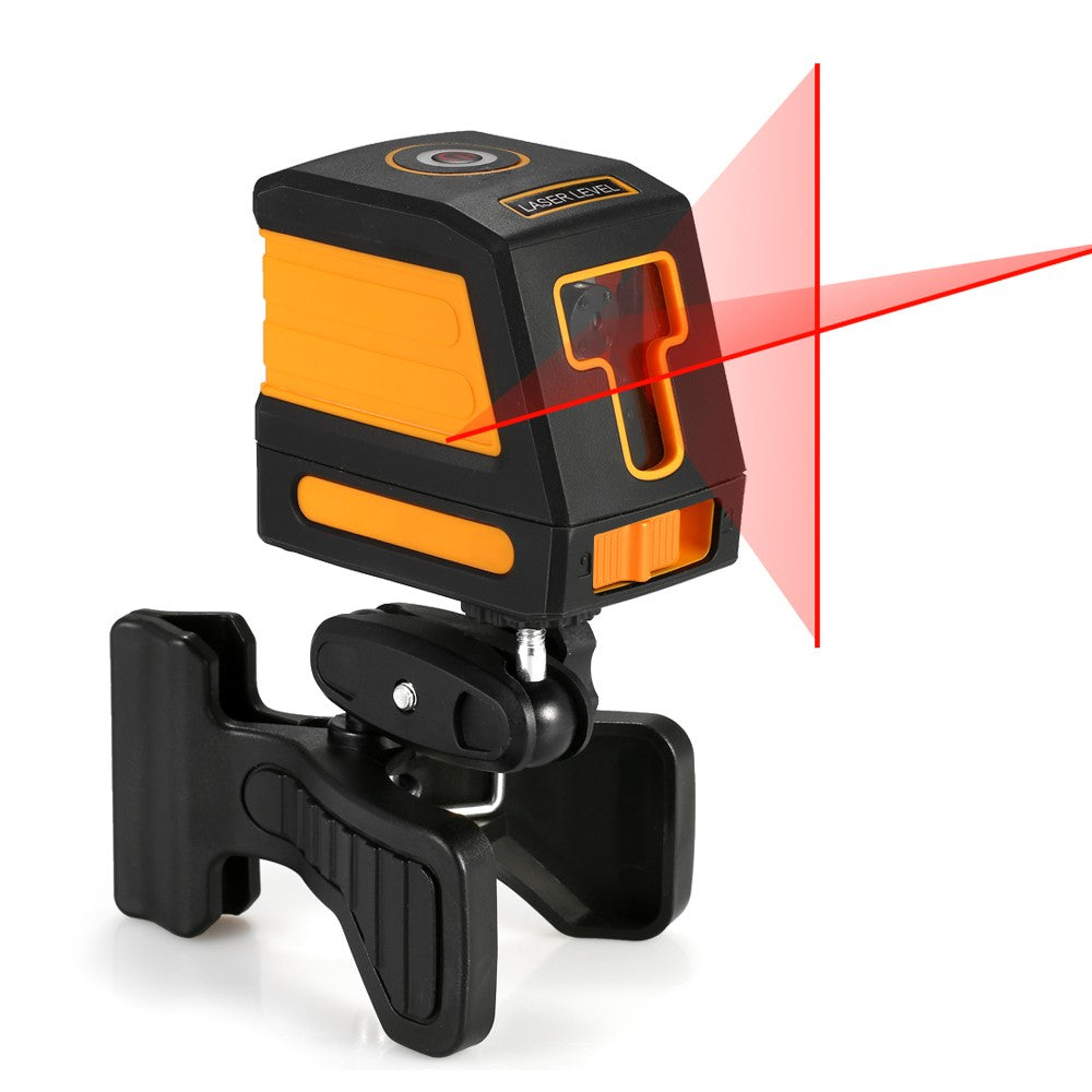 Laser Level Professional Cross Line Leveling with Selectable Laser Lines and Vertical Beam Spread - With Bracket