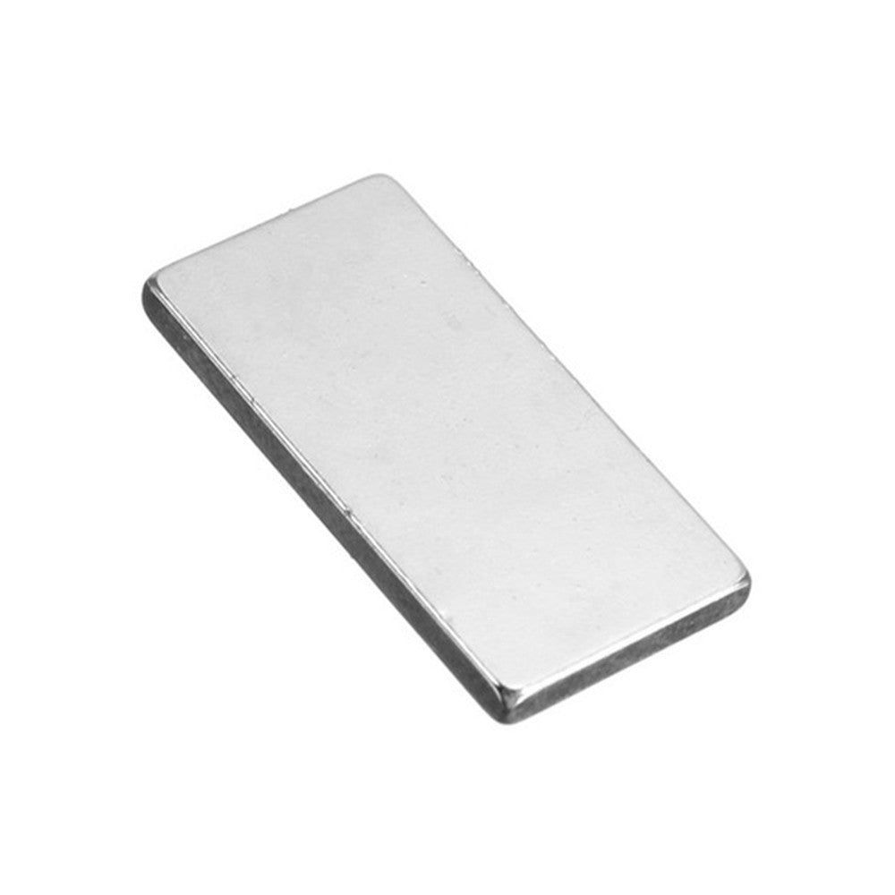 N50 10Pcs Neodymium Block Magnet 20x10x2mm Silver Super Strong Magnets - 50Pcs