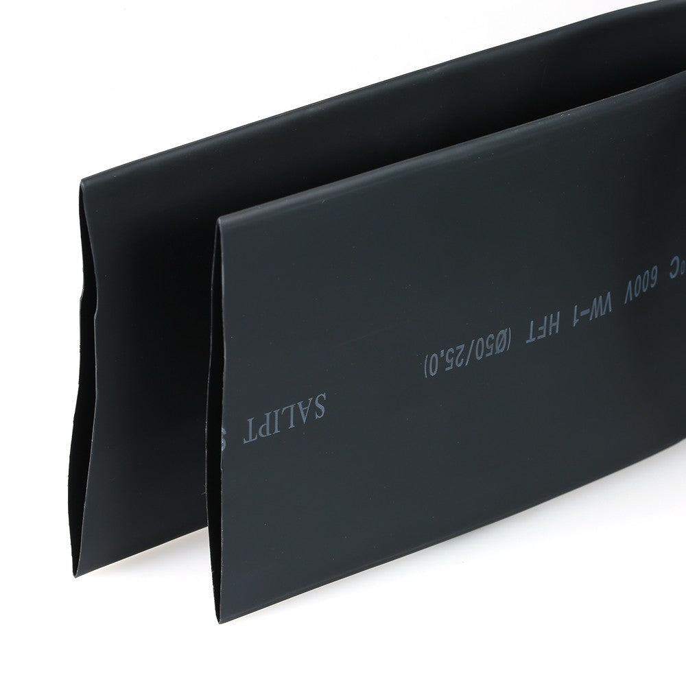 Heat Shrink Tubing Ratio 2:1 Electrical Sleeving Cable Wire Heatshrink Tube 2m Length - 50mm Diameter