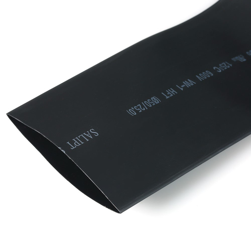 Heat Shrink Tubing Ratio 2:1 Electrical Sleeving Cable Wire Heatshrink Tube 2m Length - 50mm Diameter