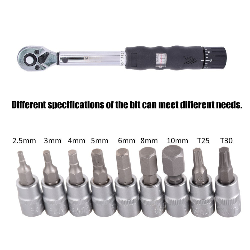 DR 2-24Nm Bike Torque Wrench Set Bicycle Repair Tools Kit - Type 2