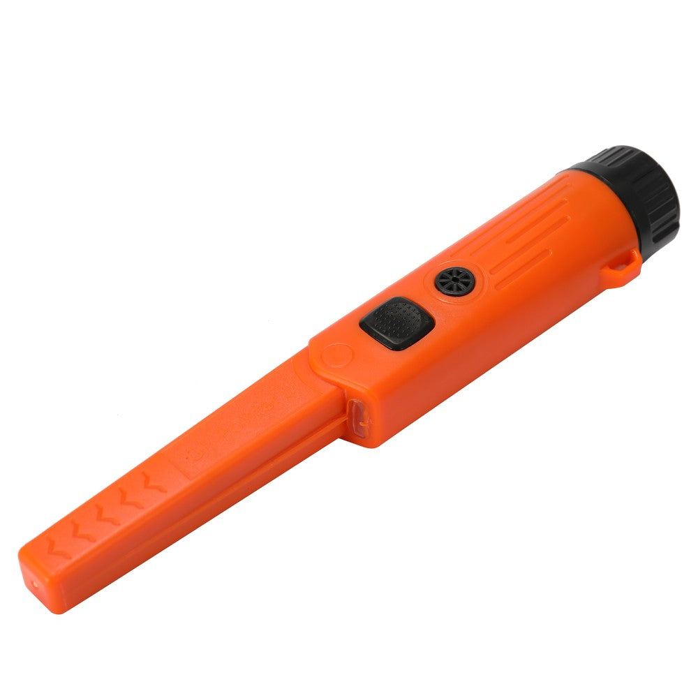 Waterproof Handheld Metal Detector with LED Light Treasure Archaeological Gold Locator Pointer - Orange