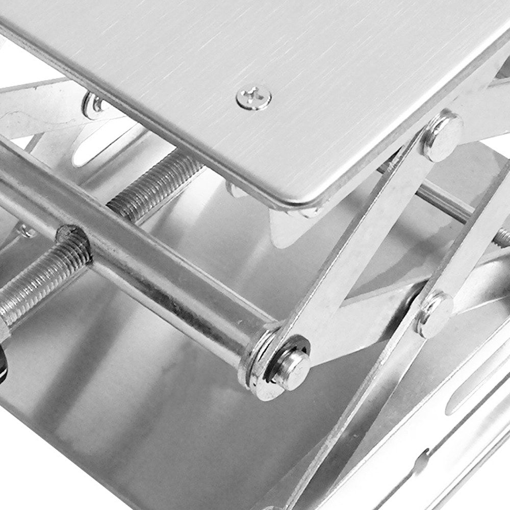 Stainless Steel Mini Stable Lab Stand Manual Lift Riser Lifter Laboratory Lifting Platform