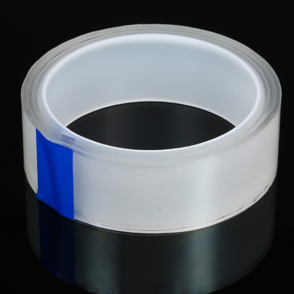 Double-sided Tape Adhesive Tape Washable Adhesive Tape Nano Tape Reusable Adhesive Silicone Tape - Length: 1m