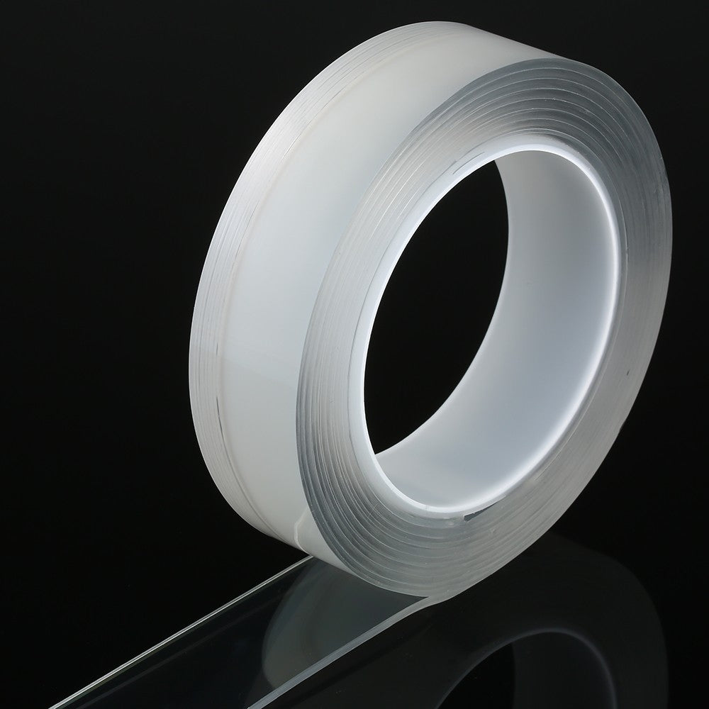 Double-sided Tape Adhesive Tape Washable Adhesive Tape Nano Tape Reusable Adhesive Silicone Tape - Length: 5m