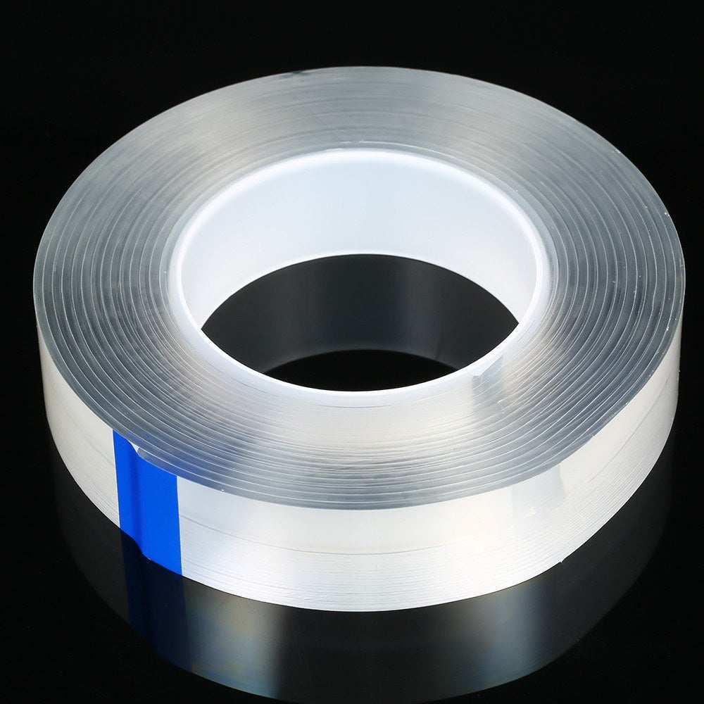 Double-sided Tape Adhesive Tape Washable Adhesive Tape Nano Tape Reusable Adhesive Silicone Tape - Length: 5m