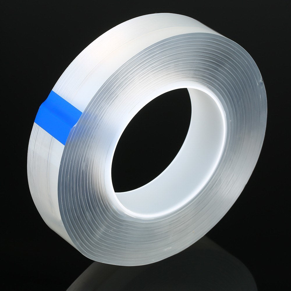 Double-sided Tape Adhesive Tape Washable Adhesive Tape Nano Tape Reusable Adhesive Silicone Tape - Length: 5m