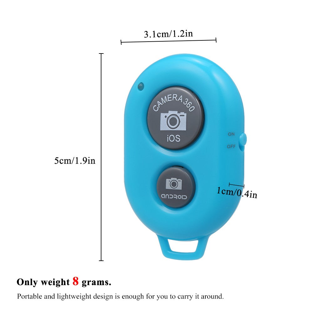 Bluetooth Remote Shutter Bluetooth 3.0 Self Timer for Android 4.2.2 &amp; iOS 6.0 and Newer Controller - Blue