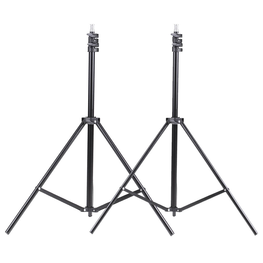 Photo Studio Lighting Kit Set Light Stand White Soft Light Umbrella 45W Light Bulb Swivel Light Socket - US Plug