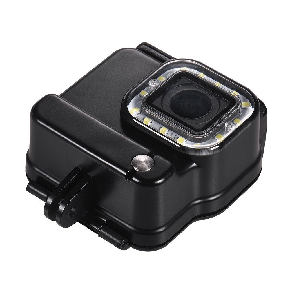 2-in-1 Camera Waterproof Housing + 14-LED Diving Fill-in Light Underwater 30m for GoPro Hero 6 5 Sports Cameras