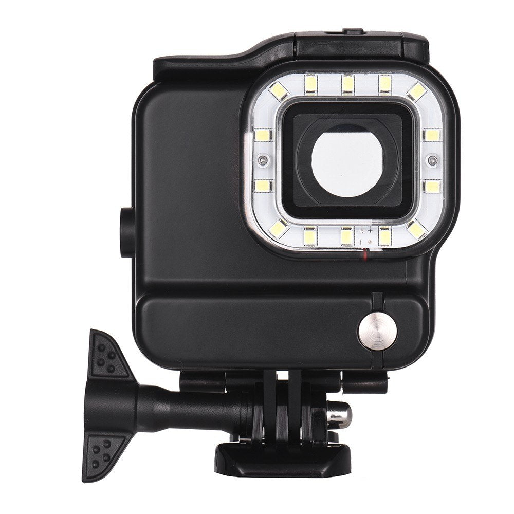 2-in-1 Camera Waterproof Housing + 14-LED Diving Fill-in Light Underwater 30m for GoPro Hero 6 5 Sports Cameras