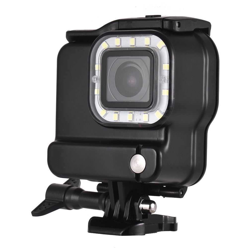 2-in-1 Camera Waterproof Housing + 14-LED Diving Fill-in Light Underwater 30m for GoPro Hero 6 5 Sports Cameras