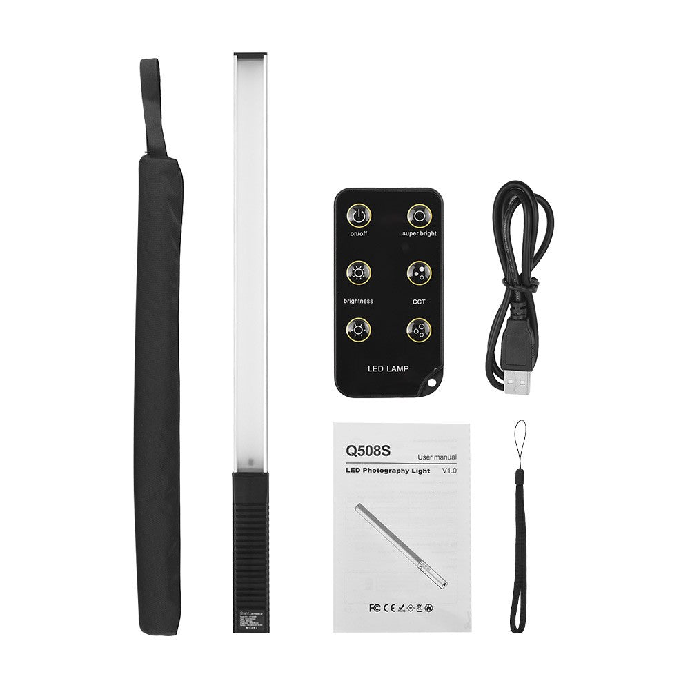 Handhled LED Video Light Wand Dimmable Bi-color Photo LED Stick with Remote Control + Carry Bag