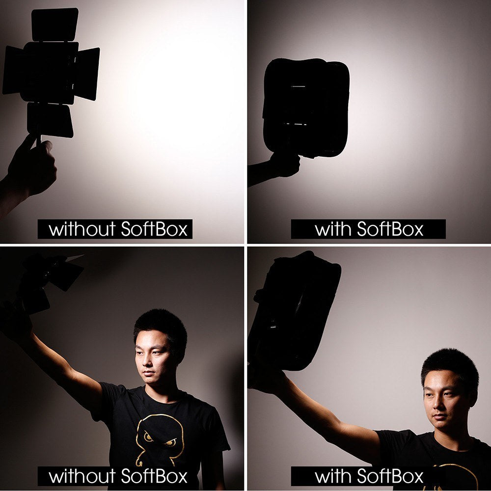 SB300 Foldable Studio Softbox Diffuser for YONGNUO YN300 YN300II YN300III YN300 Air LED Video Light &amp; Similar Size