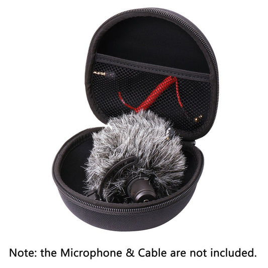 Uniqkart for Sony ECMXYST1M Stereo Microphone Hard EVA Case Box Travel Carrying Bag Uniqkart for RODE VideoMic ME