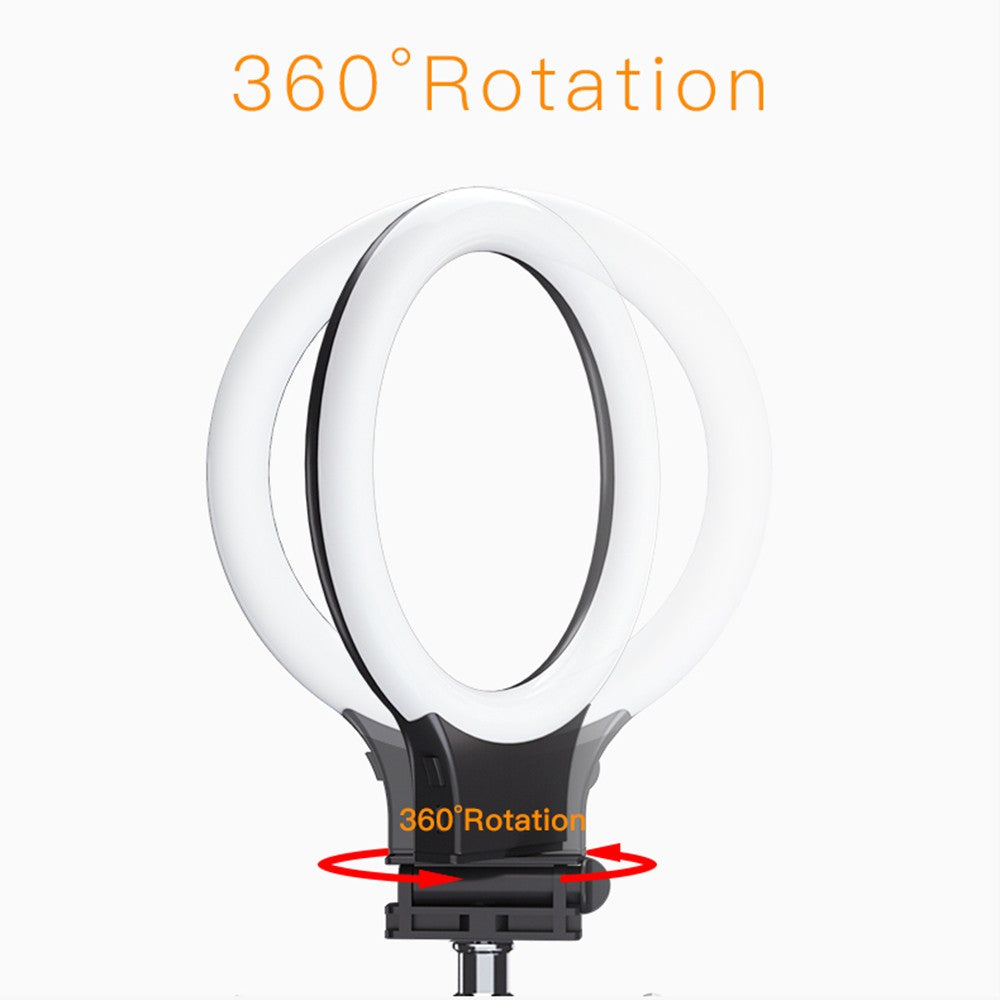 DC 5V 16.7W Fill Light Selfie Camera Lamp USB Powered Adjustable Brightness Dimmable - Pink/with Bracket