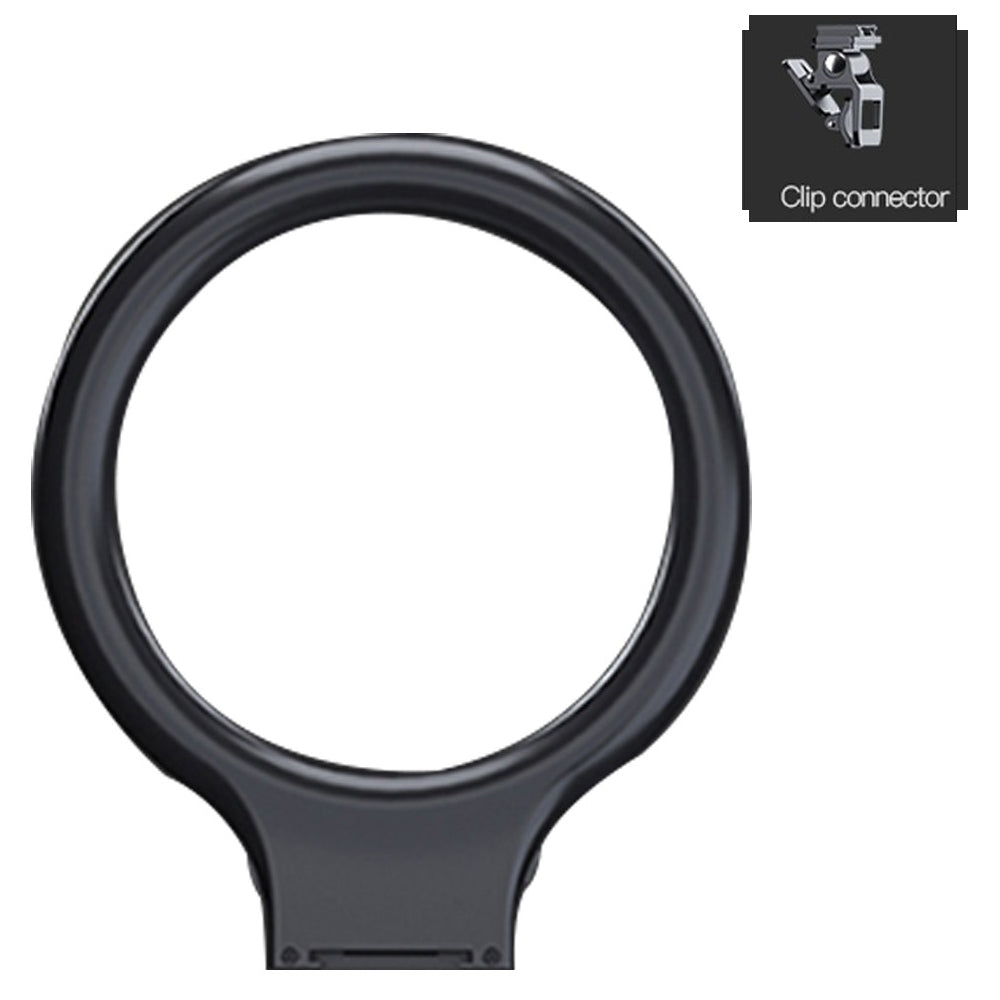 DC 5V 16.7W Fill Light Selfie Camera Lamp USB Powered Adjustable Brightness Dimmable - Black/with Clip