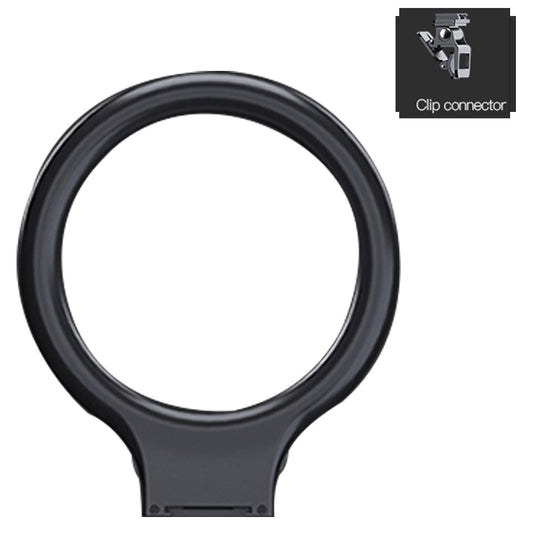 DC 5V 16.7W Fill Light Selfie Camera Lamp USB Powered Adjustable Brightness Dimmable - Black/with Clip